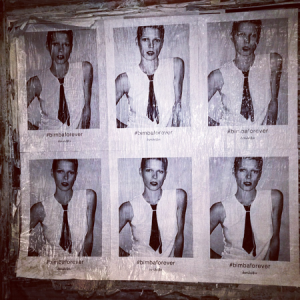 Bimba Bose, pegada de carteles, Madrid, Flyers