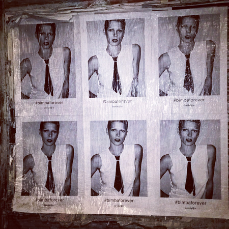 Bimba Bose, pegada de carteles, Madrid, Flyers
