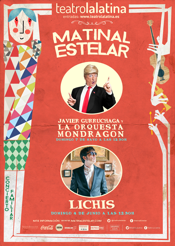 Lichis-&-Gurru_A3_pegada_carteles_mondo_sonoro_matinal_estelar_teatro_la_latina
